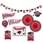 Graduation Red Room Decorating Kit
